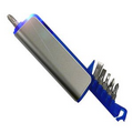 Screw Driver w/ LED Light - Silver/Translucent Blue